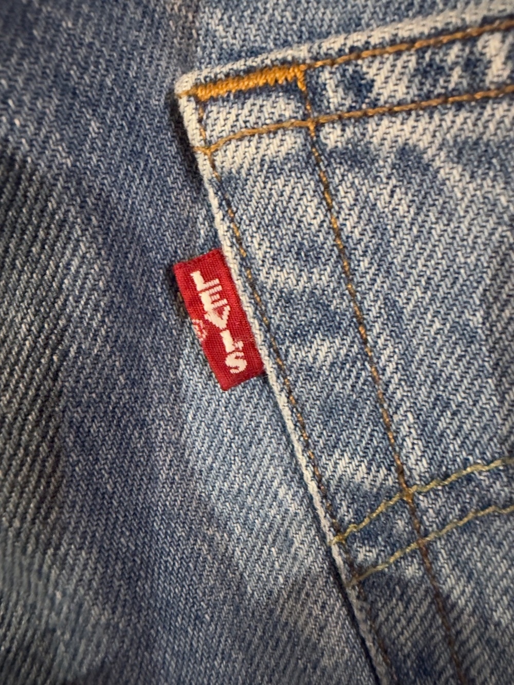 Levi’s 501 Big E Original Straight Leg Jeans Women’s Frayed Hem Button Fly Denim - Picture 4 of 10
